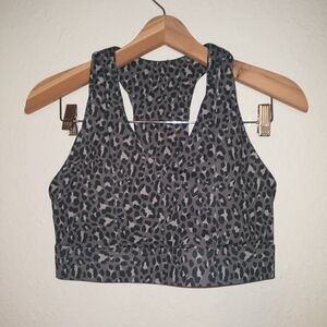 Fabletics Medium Leopard Print Sports Bra